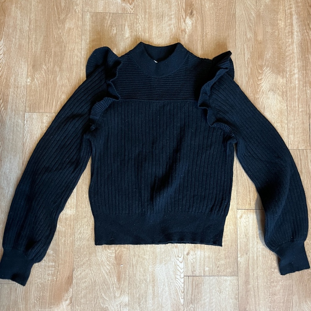 Black & Other Stories ruffle sleeve sweater